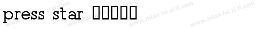 press star字体转换